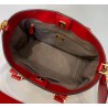 Fendi FF Tote Small Bag In Red Calfskin 819