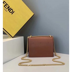 Fendi Small Kan U Bag In Brown Calfskin 841