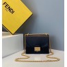 Fendi Small Kan U Bag In Black Calfskin 866