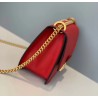 Fendi Small Kan U Bag In Red Calfskin 444