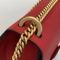 Fendi Small Kan U Bag In Red Calfskin 444