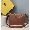 Fendi Kan U Bag In Brick Red Calfskin 638