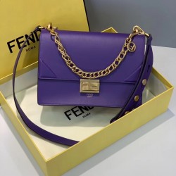 Fendi Kan U Bag In Purple Calfskin 532