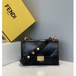 Fendi Kan U Bag In Black Glossy Lambskin 051