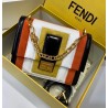 Fendi Kan U Bag In Multicolor Leather and Suede 070