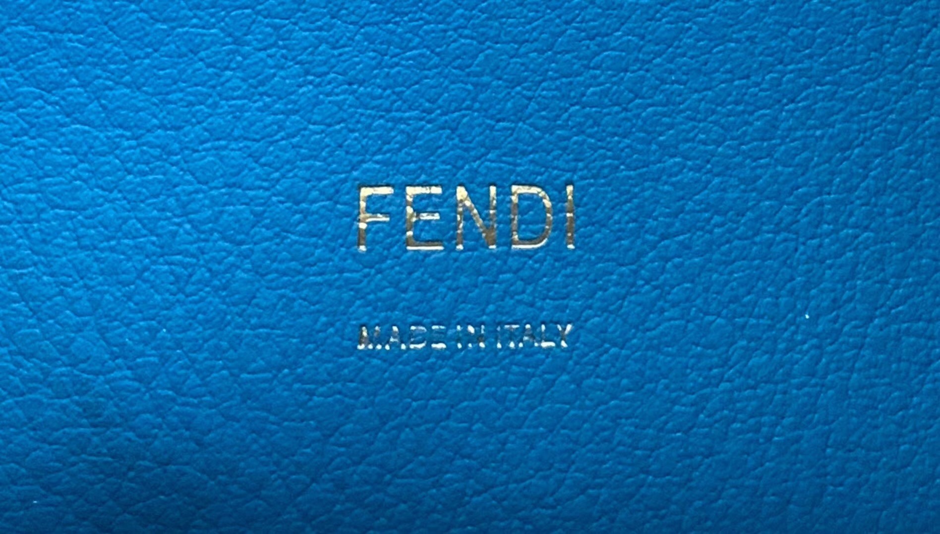 Fendi Kan U Shoulder Bag In Multicolor Leather and Suede 093