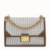 Fendi Kan U Bag In White Perforated Calf Leather 108