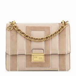 Fendi Kan U Bag In Beige Leather and Suede 128