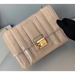 Fendi Kan U Bag In Beige Leather and Suede 128