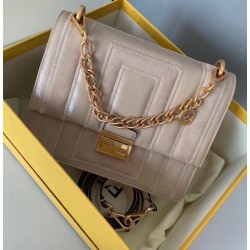 Fendi Kan U Bag In Beige Leather and Suede 128