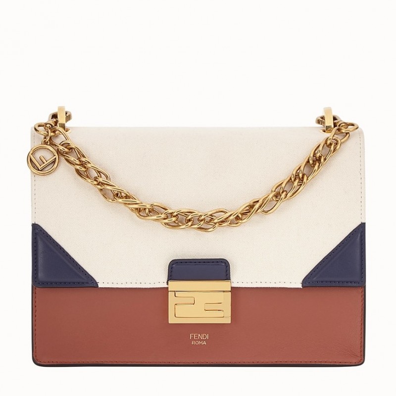 Fendi Kan U Bag In Canvas And Calfskin 521