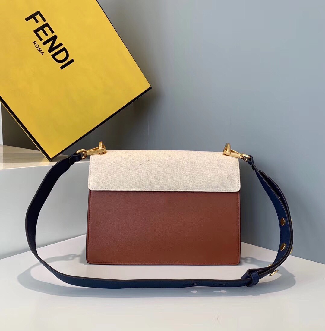 Fendi Kan U Bag In Canvas And Calfskin 521