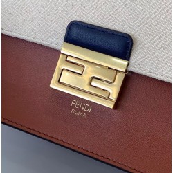 Fendi Kan U Bag In Canvas And Calfskin 521