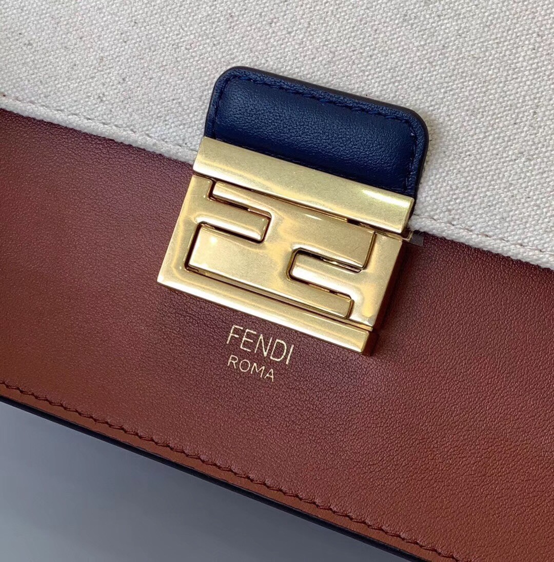 Fendi Kan U Bag In Canvas And Calfskin 521