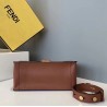 Fendi Large Kan U Bag In Brick Red Calfskin 542