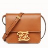 Fendi Karligraphy Bag In Brown Calfskin Leather 161