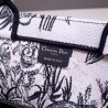 Dior Book Tote Bag In Toile de Jouy Carnivora Motif 383