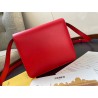 Fendi Karligraphy Bag In Red Calfskin Leather 596