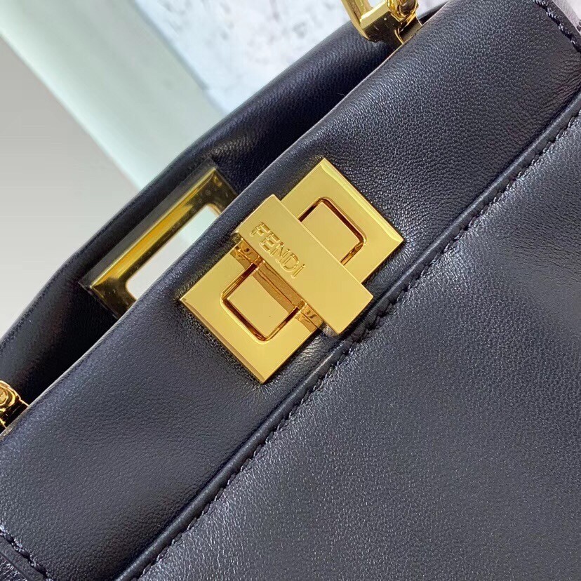 Fendi Peekaboo XS Bag In Black Nappa Leather 445