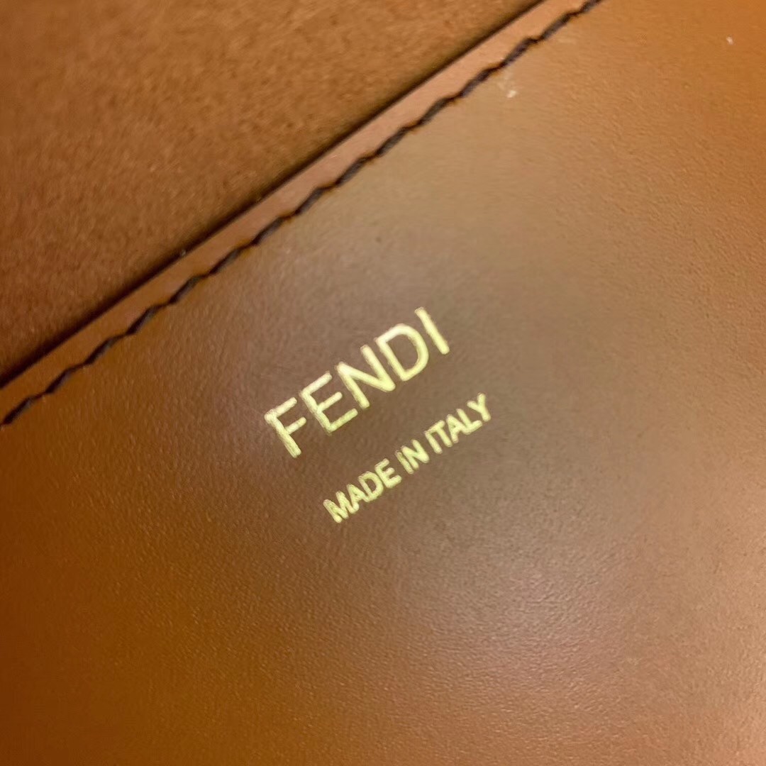 Fendi Sunshine Shopper Bag In Brown Calfskin 967