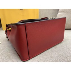 Fendi Regular Flip Tote Bag In Red Calfskin 066