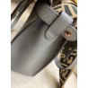 Fendi Large Flip Tote Bag In Grey Calfskin 272