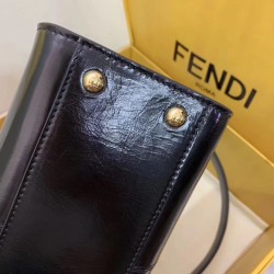 Fendi Peekaboo Medium Bag In Black Lambskin 246