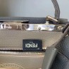 Fendi Selleria Peekaboo Medium Bag In Grey Roman Leather 549