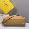 Fendi Peekaboo Pocket Medium Bag In Beige Calfskin 630