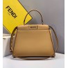 Fendi Peekaboo Pocket Medium Bag In Beige Calfskin 630