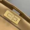 Fendi Peekaboo Pocket Medium Bag In Beige Calfskin 630