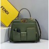 Fendi Peekaboo Pocket Medium Bag In Green Calfskin 552