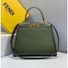 Fendi Peekaboo Pocket Medium Bag In Green Calfskin 552