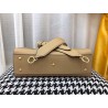 Fendi Beige Peekaboo Medium Bag With Pequin Motif 214