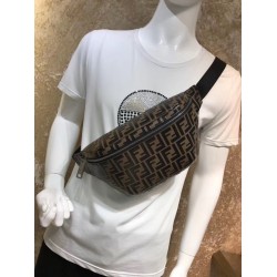 Fendi Belt Bag In Embossed FF Motif Calfskin 311