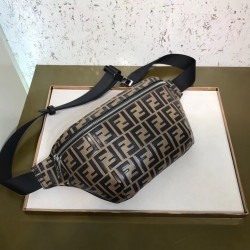 Fendi Belt Bag In Embossed FF Motif Calfskin 311