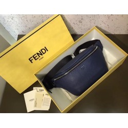 Fendi Belt Bag In Blue Romano Leather 867