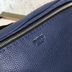 Fendi Belt Bag In Blue Romano Leather 867