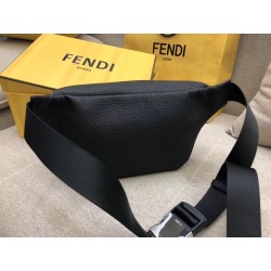 Fendi Belt Bag In Black Romano Leather 117