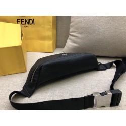 Fendi Belt Bag In Black Romano Leather 117