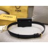 Fendi Kan I F Belt Bag In Black Calfskin 513