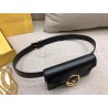 Fendi Kan I F Belt Bag In Black Calfskin 513