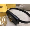 Fendi Kan I F Belt Bag In Black Calfskin 513