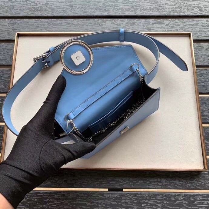 Fendi Blue Kan I F Belt Bag With FF Motif 135