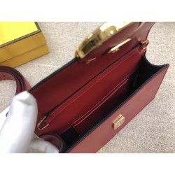 Fendi Kan I F Belt Bag In Red Calfskin 155