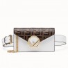 Fendi White Kan I F Belt Bag With FF Motif 338