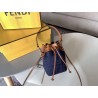 Fendi Mon Tresor Mini Bucket Bag In Blue Denim  272