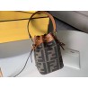 Fendi Mon Tresor Mini Bucket Bag In Green Denim 972