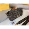 Fendi Baguette Medium Bag In Woven Strips 751