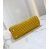 Fendi Peekaboo Medium Bag In Yellow Interlace Leather 613